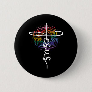 Lgbtq Queer Lesbian Gay Pride Jesus Christian Reli Button