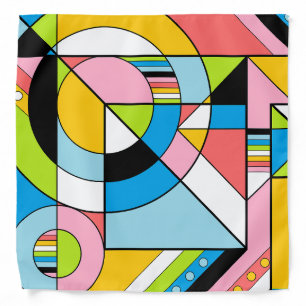 LGBTQ+ Queer Pride Abstract Geometric Tropical Bandana