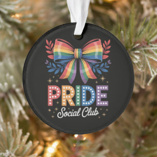 LGBTQ Rainbow Bow Ornament