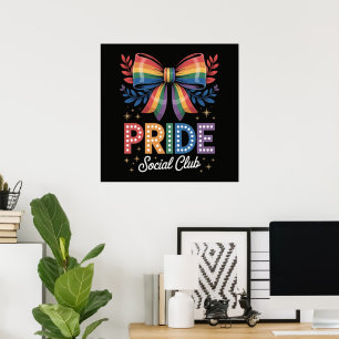 LGBTQ Rainbow Bow Poster