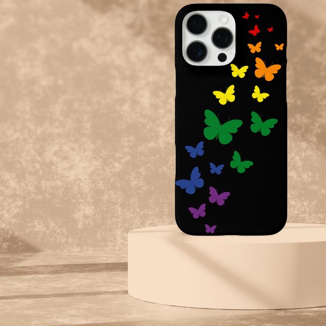 LGBTQ Rainbow Butterfly Trail Case-Mate iPhone Case (Creator Uploaded)