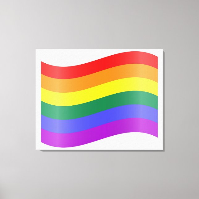 Lgbtq Rainbow Canvas Print (Front)