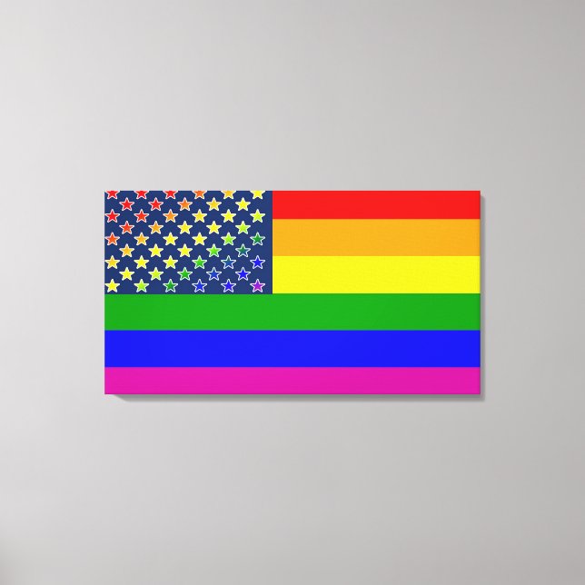 Lgbtq Rainbow Flag Canvas Print (Front)