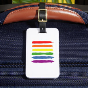 LGBTQ Rainbow Flag Gay Pride Equality Gift Luggage Tag
