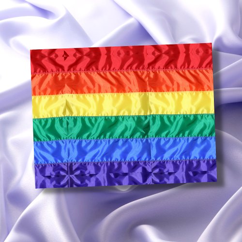 LGBTQ Rainbow Flag Gay Pride Flag Rainbow Stripes Postcard