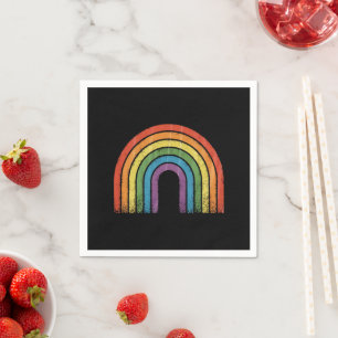 LGBTQ Rainbow Flag Gay Pride LGBT Awareness Ally  Napkins