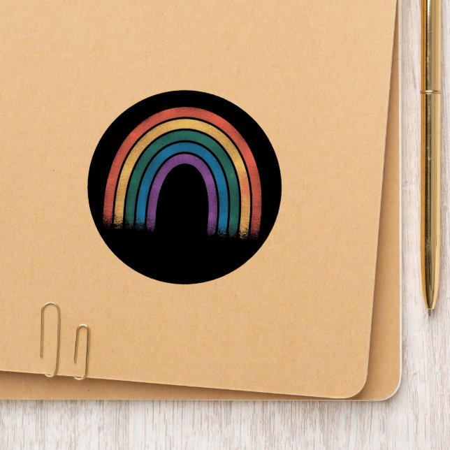 LGBTQ Rainbow Flag Gay Pride LGBT Awareness Ally  Patch (On Folder)