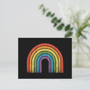 LGBTQ Rainbow Flag Gay Pride LGBT Awareness Ally Postcard