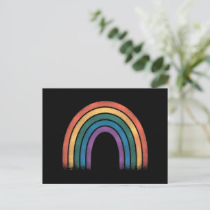 LGBTQ Rainbow Flag Gay Pride LGBT Awareness Ally Postcard