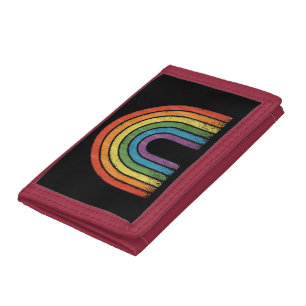 LGBTQ Rainbow Flag Gay Pride LGBT Awareness Ally Trifold Wallet