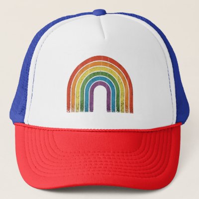LGBTQ Rainbow Flag Gay Pride LGBT Awareness Ally  Trucker Hat