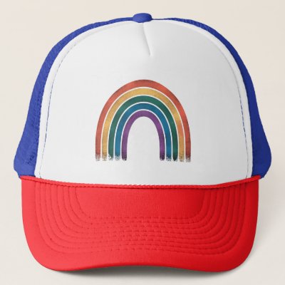 LGBTQ Rainbow Flag Gay Pride LGBT Awareness Ally  Trucker Hat