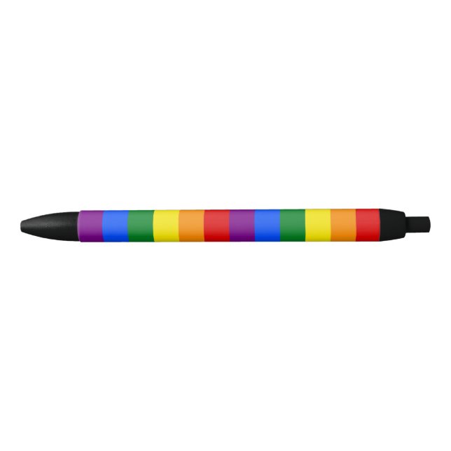 LGBTQ+ Rainbow Flag Stripes for Pride Month -  Pen (Front)