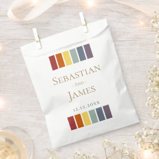 LGBTQ Rainbow Gay Elegant Wedding Favor Bag