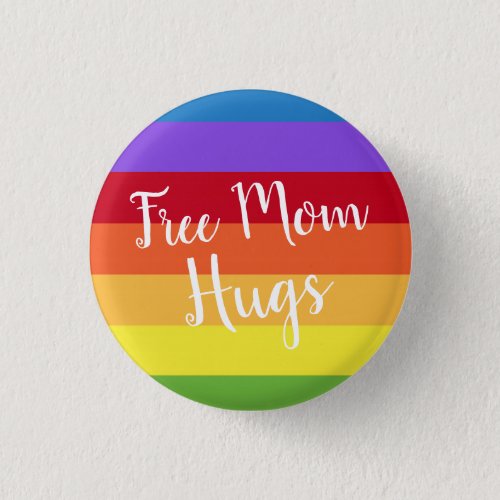 LGBTQ Rainbow Gay or Lesbian Pride Button