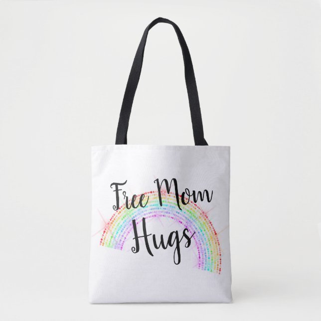 LGBTQ Rainbow Gay or Lesbian Pride Tote Bag (Front)