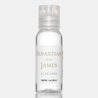 LGBTQ Rainbow Gay Wedding Hand Sanitizer