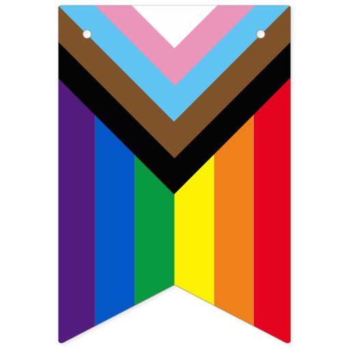 Lgbtq Rainbow Inclusive Diversity Gay Pride Bunting Flags Zazzle