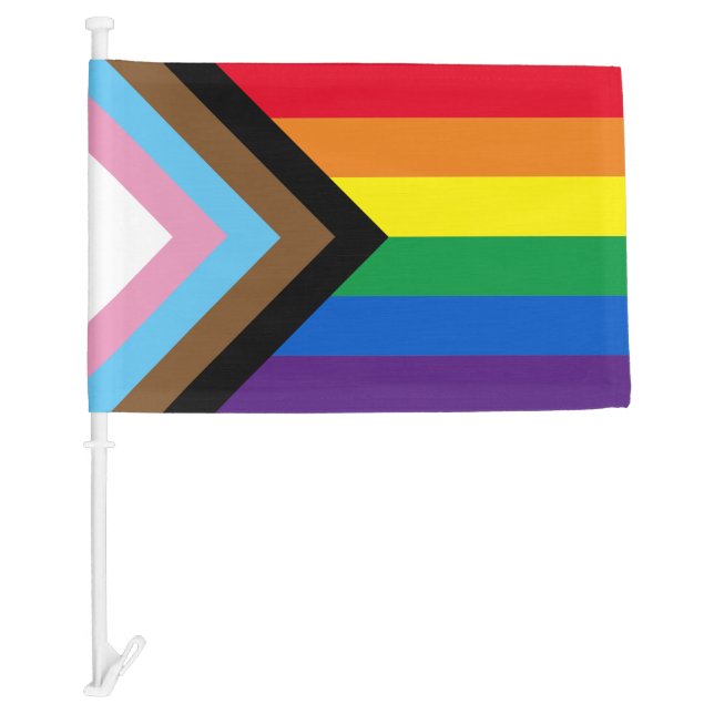 Lgbtq rainbow Inclusive diversity gay pride flag (Front)