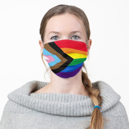 Lgbtq rainbow inclusive diversity gay pride flag adult cloth face mask