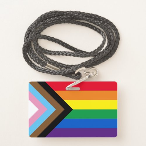 Lgbtq rainbow inclusive diversity gay pride flag badge