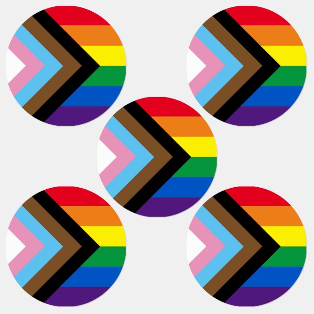 Lgbtq rainbow inclusive diversity gay pride flag labels (Group)