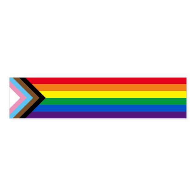 Lgbtq rainbow inclusive diversity gay pride flag napkin bands (Unfolded)