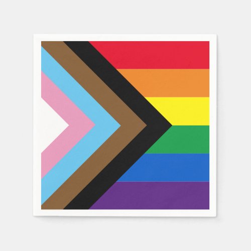 Lgbtq rainbow inclusive diversity gay pride flag napkins