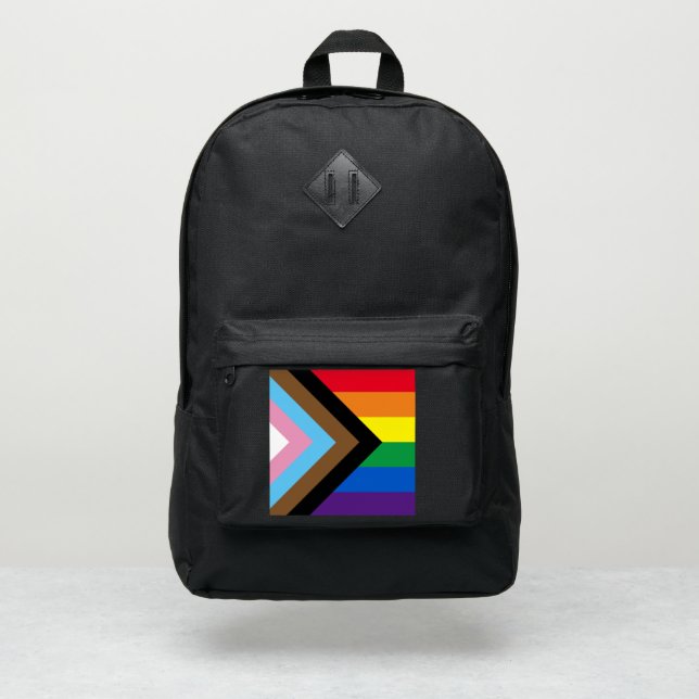 Lgbtq rainbow Inclusive diversity gay pride flag Port Authority® Backpack (Front)