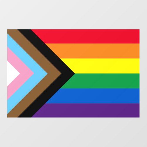 Lgbtq rainbow inclusive diversity gay pride flag wall decal 