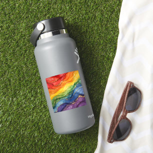 LGBTQ Rainbow Marble Sticker