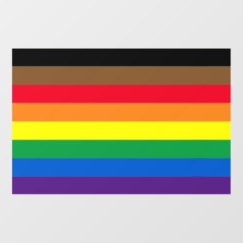 Lgbtq rainbow Philly progress gay pride flag Wall Decal