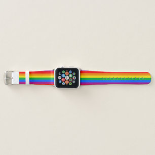 LGBTQ+ Rainbow Pride Flag Apple Watch Band