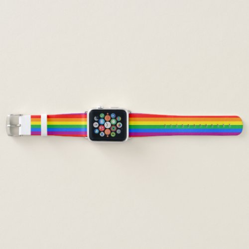 LGBTQ Rainbow Pride Flag Apple Watch Band