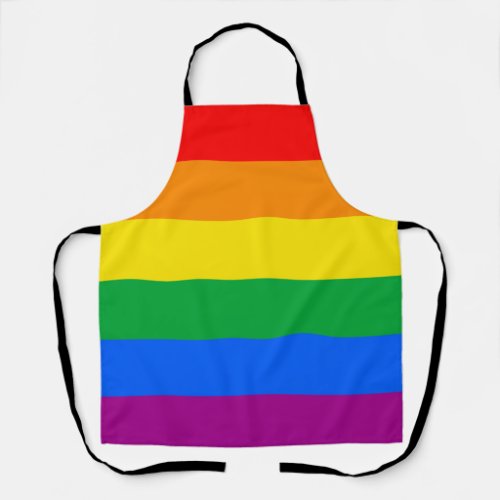 LGBTQ Rainbow Pride Flag Apron