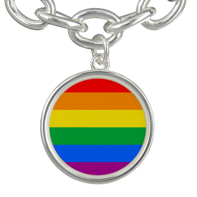 LGBTQ+ Rainbow Pride Flag Bracelet (Design)