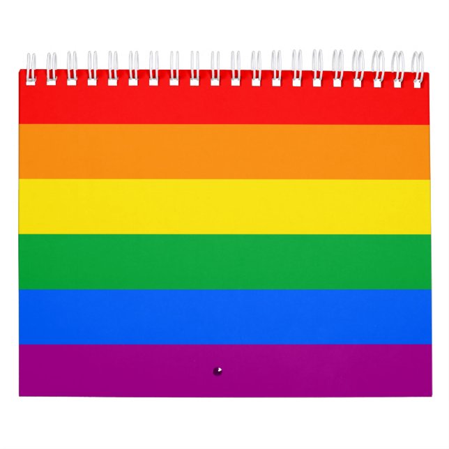 LGBTQ+ Rainbow Pride Flag Calendar (Cover)