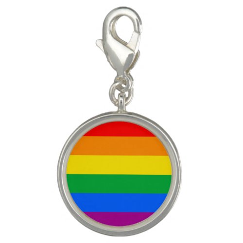 LGBTQ Rainbow Pride Flag Charm