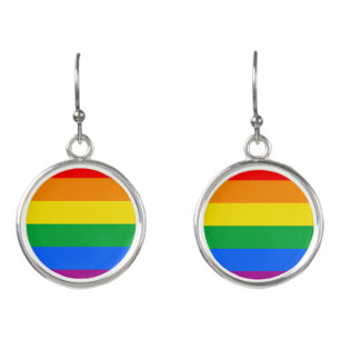 LGBTQ+ Rainbow Pride Flag Earrings