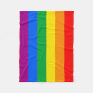 LGBTQ+ Rainbow Pride Flag Fleece Blanket