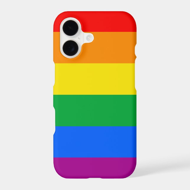 LGBTQ+ Rainbow Pride Flag Iphone Case (Back)