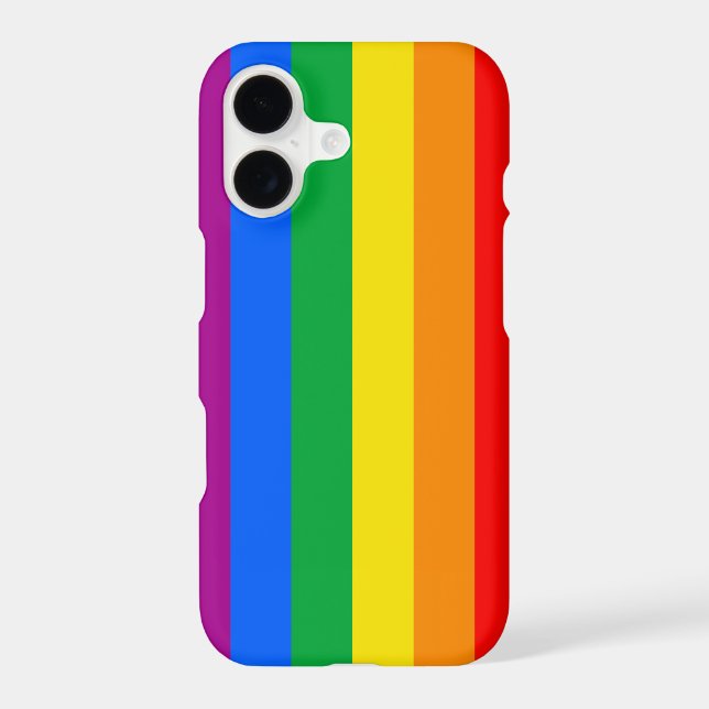 LGBTQ+ Rainbow Pride Flag Iphone Case (Back)