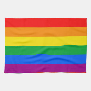 LGBTQ+ Rainbow Pride Flag Kitchen Towel