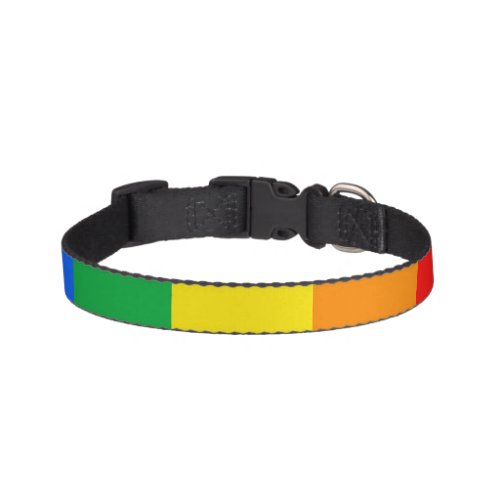 LGBTQ Rainbow Pride Flag Pet Collar