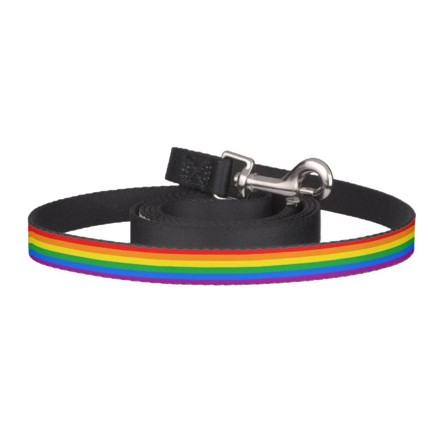 LGBTQ+ Rainbow Pride Flag Pet Leash (Hook)