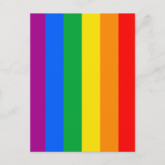 LGBTQ+ Rainbow Pride Flag Postcard