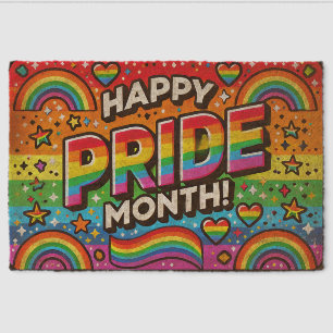 LGBTQ+ Rainbow Pride Month Fiber Doormat