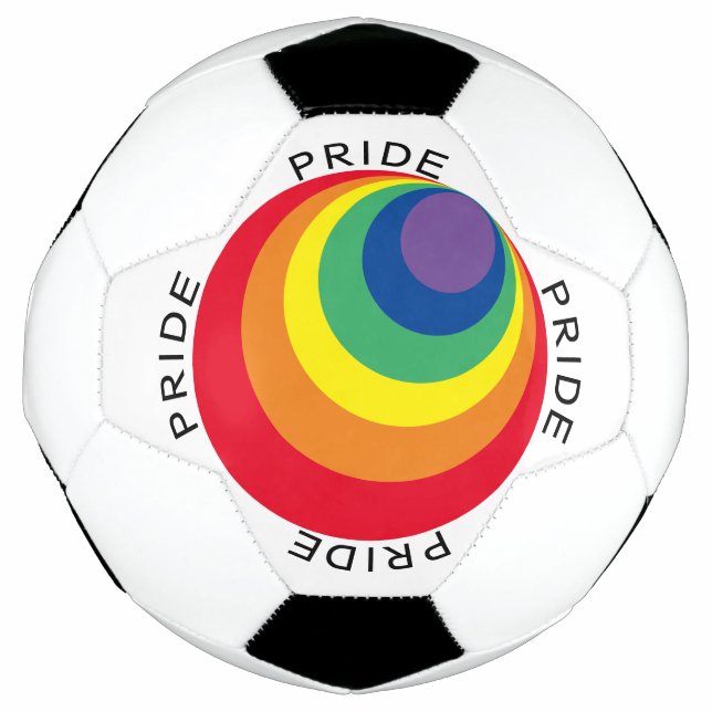 LGBTQ Rainbow Pride Soccer Ball (Front)