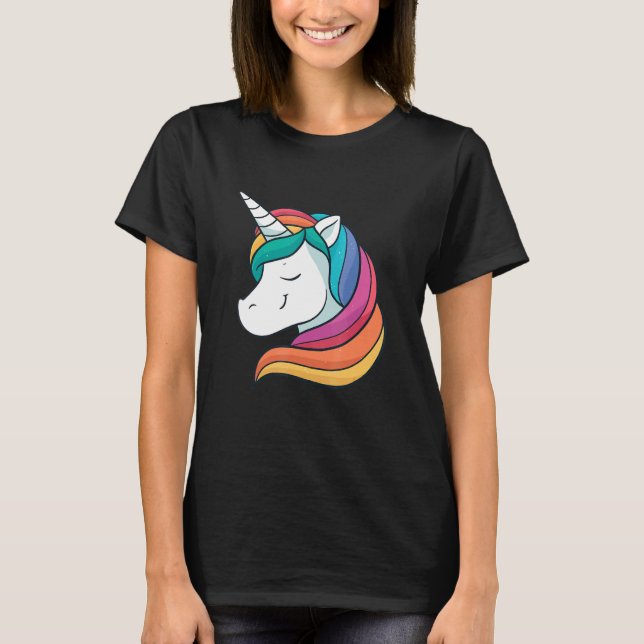 LGBTQ Rainbow Unicorn T-Shirt (Front)