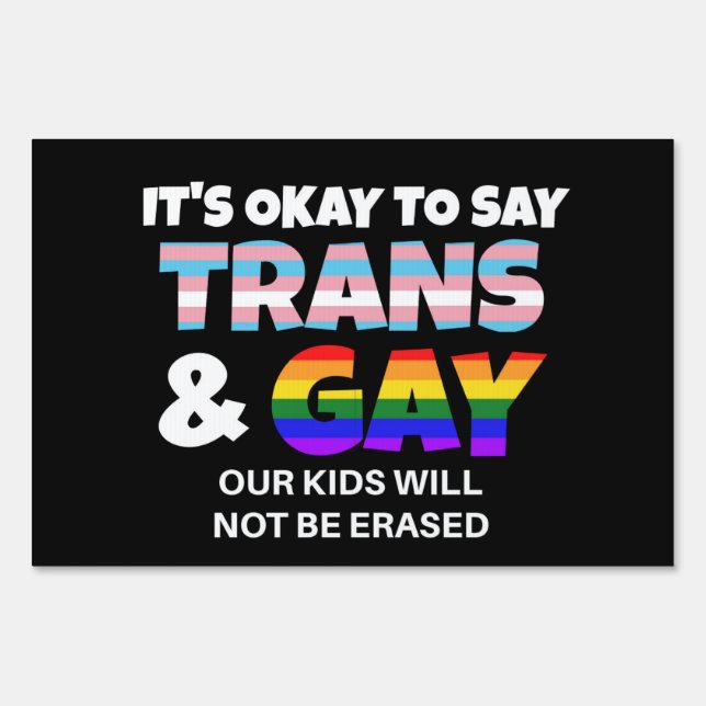 LGBTQ+ RALLY Sign (Front)